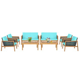 Tangkula Outdoor Acacia Wood Furniture Set - Tangkula