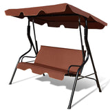 TANGKULA 3 Seater Canopy Swing, Outdoor Patio Swing