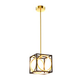 Tangkula Modern LED Pendant Light, Square Ceiling Light Fixture