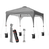 Tangkula Outdoor Pop-up Canopy Tent, Height Adjustable Commercial Instant Canopy
