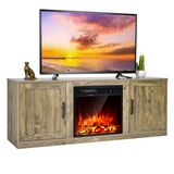 Tangkula Electric Fireplace TV Stand for TVs up to 65 Inch