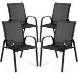 Tangkula Patio Dining Chairs, Outdoor Bistro Chairs