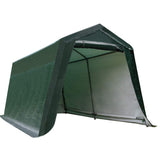 Tangkula Outdoor Carport Patio Storage Shelter, Enclosed Carport Shed w/All-Steel Metal Frame and Waterproof Ripstop Cover