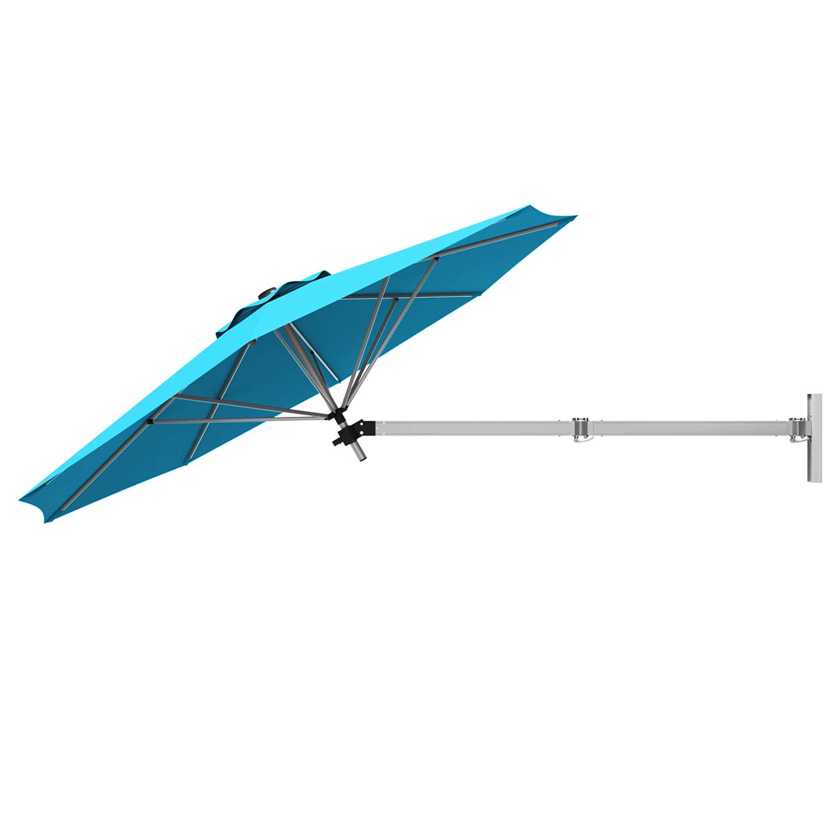 Tangkula 8 FT Wall Mounted Patio Umbrella