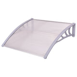 Tangkula 40"x40" Window Awning, Modern Polycarbonate Front Door Canopy