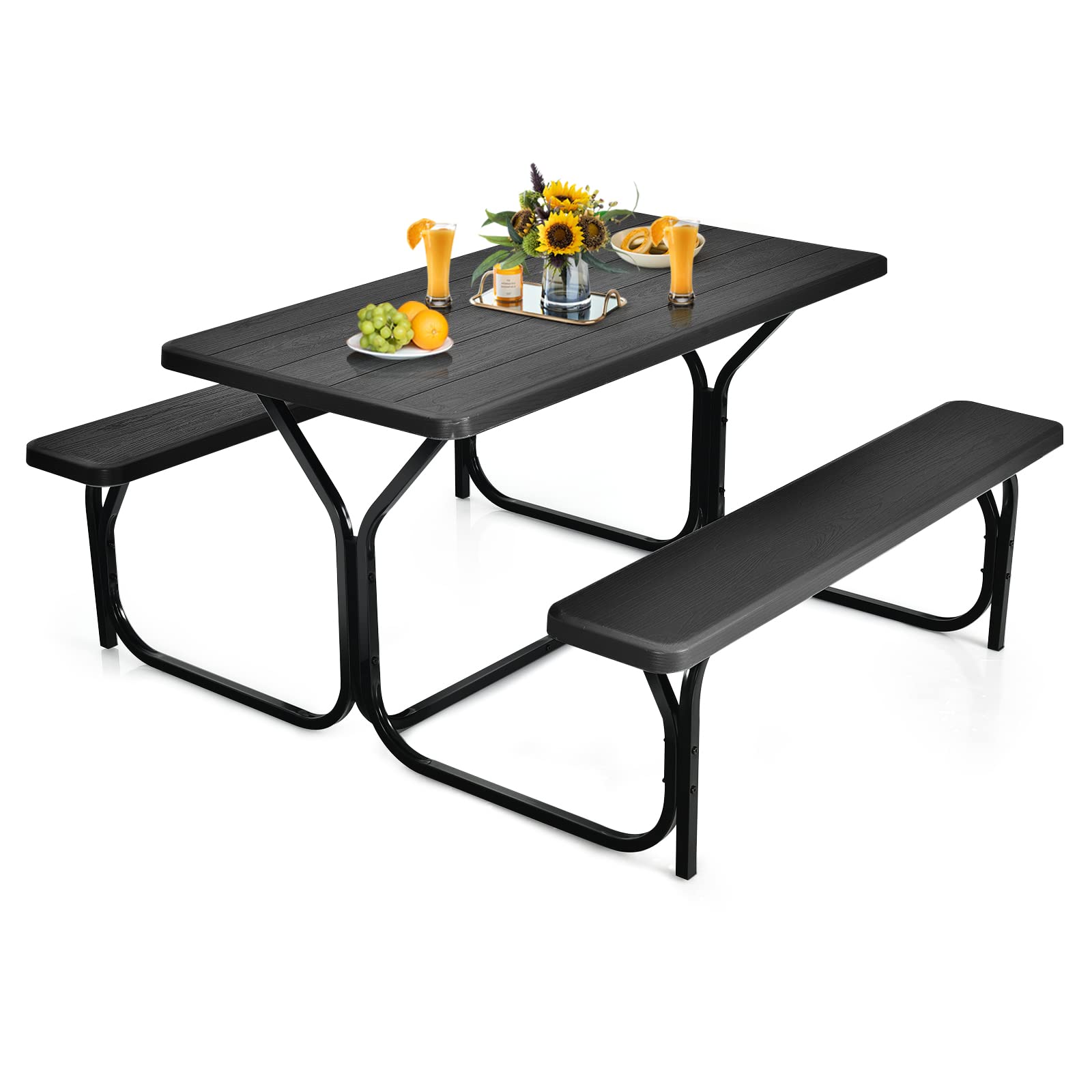 Tangkula Picnic Table Bench Set