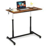  Mobile Standing Desk Computer Desk - Tangkula