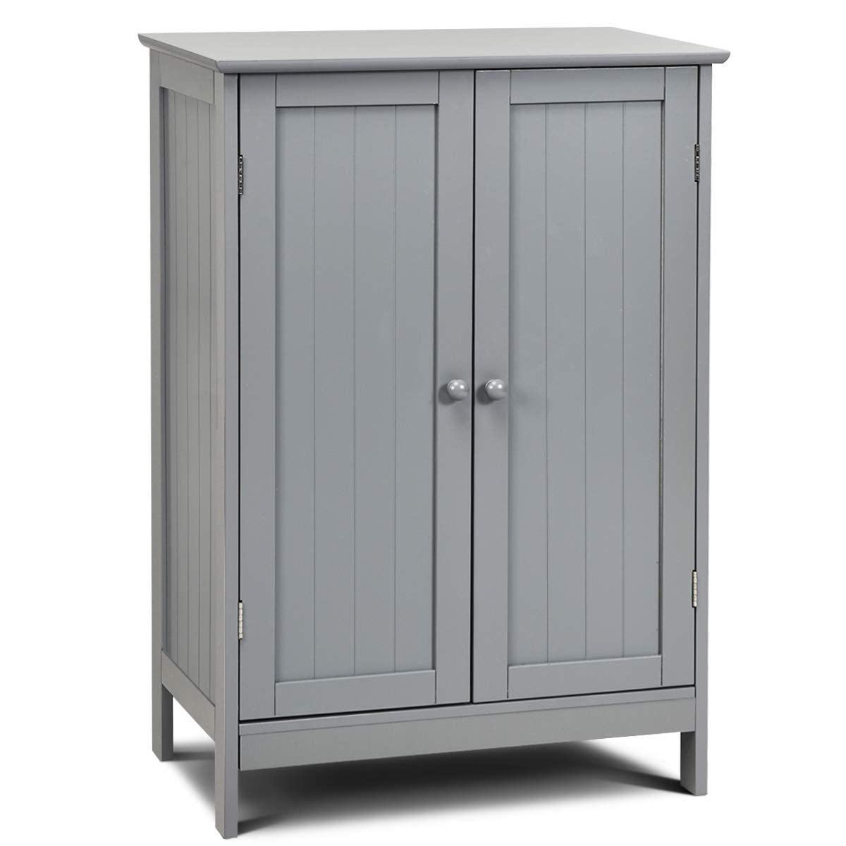 Bathroom Floor Cabinet, Grey - Tangkula