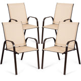 Tangkula Patio Dining Chairs, Outdoor Bistro Chairs