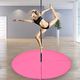 Tangkula Pole Dance Mat Foldable Yoga Exercise Safety Dancing Cushion Steel Pipe Crash Mat, Dia 5ft x 2"