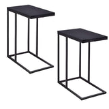 Sofa Side Table, C Shaped End Table for Sofa Couch and Bed