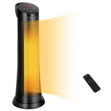 Tangkula 1500W Oscillating Space Heater, Fast Heating Ceramic PTC Tower Heater with Thermostat