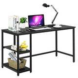 Tangkula Home Office Computer Desk with 2 Storage Shelves