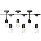Tangkula Outdoor LED String Lights, Commercial Grade Weatherproof Patio Lights