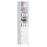 Tangkula 72 Inches Tall Cabinet, Bathroom Free Standing Tower Cabinet with Adjustable Shelves
