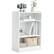 3 Tier Bookcase, Floor Standing Open Bookshelf with 18-Position Adjustable Shelves - Tangkula