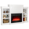  70 Inches Mantel Fireplace, 28.5-Inch Electric Fireplace - Tangkula