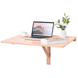 Tangkula 31.5" x 23.5" Wall Mounted Table, Folding Wall Mounted Desk Drop-Leaf Table