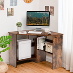 90 Degrees Triangle Corner Computer Desk  - Tangkula