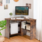 90 Degrees Triangle Corner Computer Desk  - Tangkula