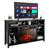 Tangkula 58 Inches Fireplace TV Stand for TVs up to 65 Inches