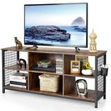 Tangkula Mid Century Modern TV Stand for 65 inch TV