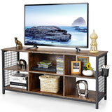 Tangkula Mid Century Modern TV Stand for 65 inch TV