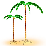 7 FT LED Lighted Palm Tree with 306 LED Lights, Outdoor & Indoor Holiday Decoration