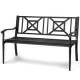 Heavy Duty Loveseat Bench for 2-3 People, Deck Bench Chair