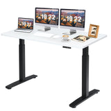 Tangkula Dual Motor Electric Standing Desk, 55 x 28 Inch, Ergonomic Stand up Home Office Desk