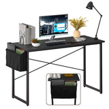 Tangkula Computer Desk with Storage Bag, Home Office Writing Study Desk