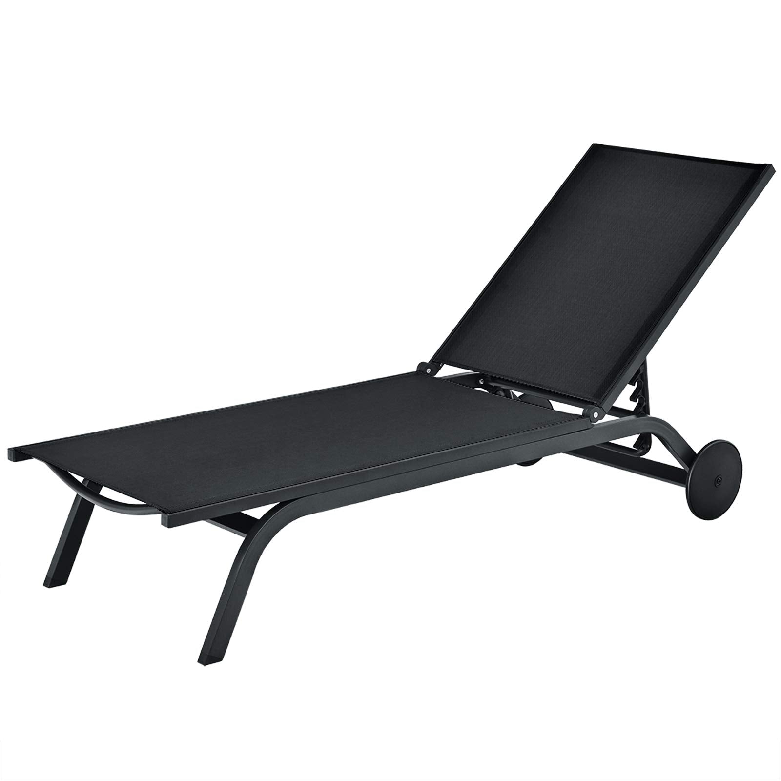 Outdoor Aluminum Chaise Lounge, Patio Lounge Recliner Chair