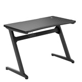 Tangkula Gaming Desk, Z Shaped Ergonomic Gaming Computer Desk