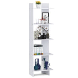 Tangkula 5-Shelf Bookcase,Freestanding Decorative Storage Shelving