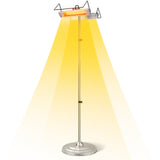 Tangkula 1500W Electric Patio Heater, Fast Heating 270 Sq.Ft Infrared Heater with 3 Modes