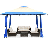 Tangkula Gazebo 13' x 13', Pop Up Gazebo Tent, Suitable for Patio and Garden