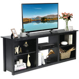 Wood TV Stand for TVs Up to 75-Inch, Home Living Room Entertainment Center