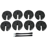 Tangkula Set of 6 Canopy Weights, 30lbs Weight Plate Kit with No-Pinch Design for Easy Installation and Removal