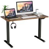 Electric Dual Motor Standing Desk, 48 x 24/48 x 30 Inch Height Adjustable Sit Stand Computer Workstation