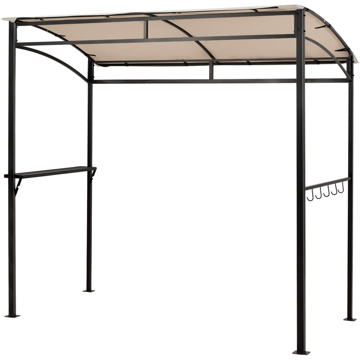 grill tent 7 x 4.5 Feet Grill Gazebo Outdoor Patio Garden BBQ Canopy Shelter-Brown BEIGE