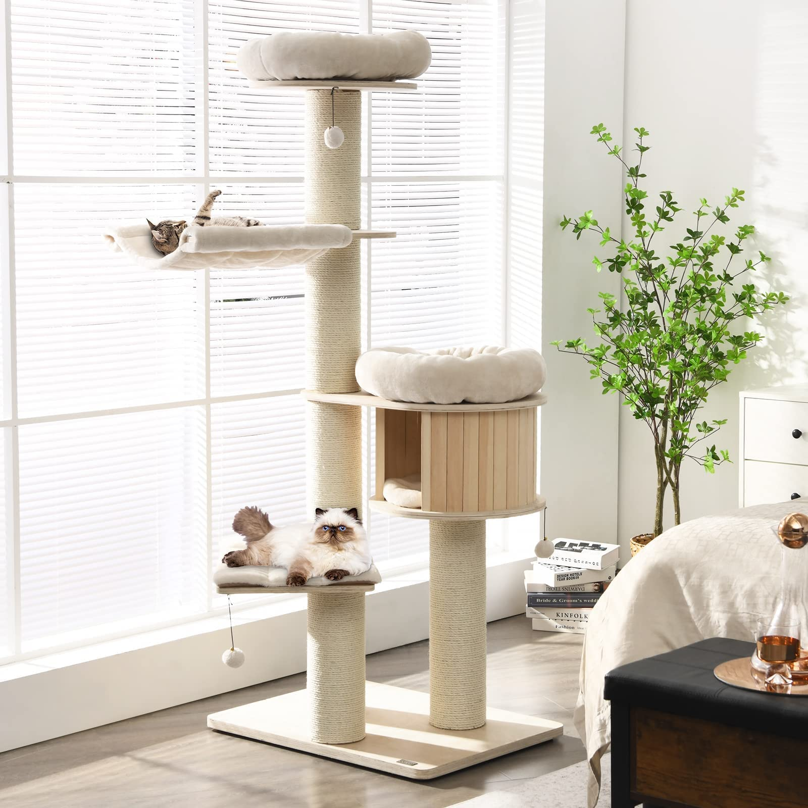 Tangkula Modern Cat Tree