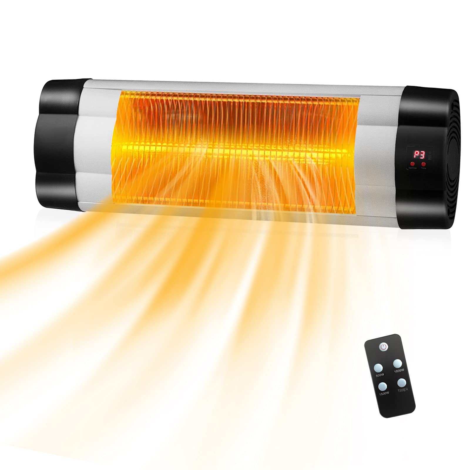 1500W Wall-Mounted Patio Heater - Tangkula