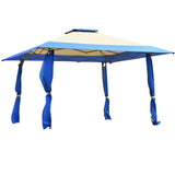 Tangkula 13 x13Ft Pop-Up Gazebo, Outdoor Canopy Shelter Tent w/ 2-Tier Roof