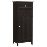 Bathroom Floor Cabinet, Wooden Side Storage Organizer Unit