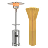 Tangkula 48000 BTU Outdoor Patio Heater with Wheels, Portable Porch Propane Heater