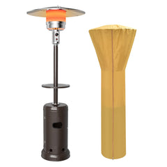 Tangkula 48000 BTU Outdoor Patio Heater with Wheels, Portable Porch Propane Heater