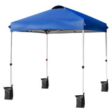 6.6 x 6.6 FT Outdoor Pop-up Canopy Tent - Tangkula