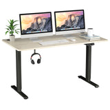 Electric Dual Motor Standing Desk, 48 x 24/48 x 30 Inch Height Adjustable Sit Stand Computer Workstation