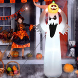 Tangkula Halloween Decorations, Halloween Inflatable Ghost With Led Lights