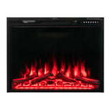Tangkula 34 Inches Electric Fireplace Insert, Recessed and Freestanding Fireplace Heater with Touch Panel